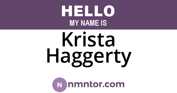 Krista Haggerty