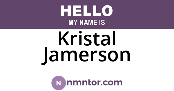 Kristal Jamerson