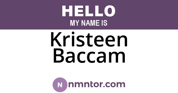 Kristeen Baccam