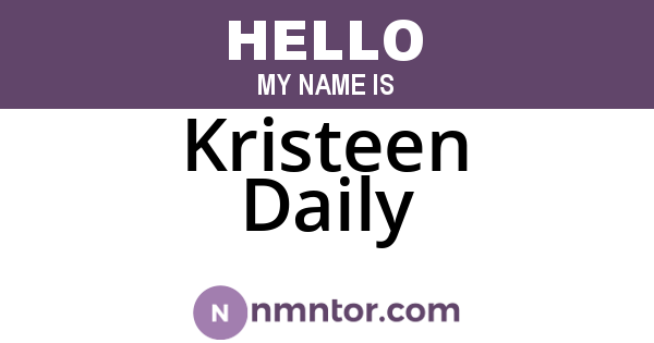 Kristeen Daily