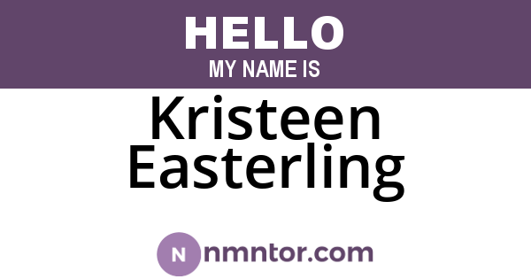 Kristeen Easterling