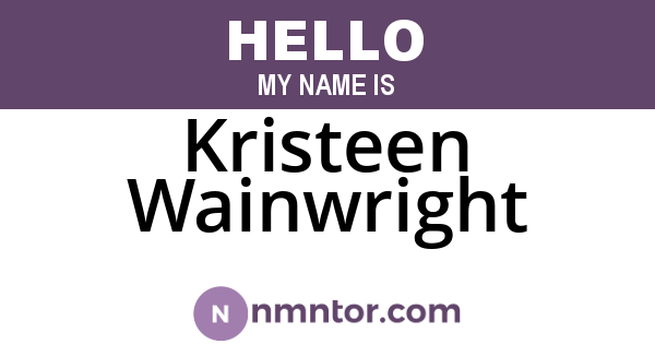 Kristeen Wainwright