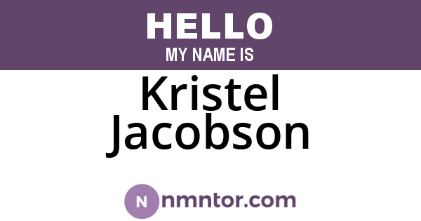 Kristel Jacobson