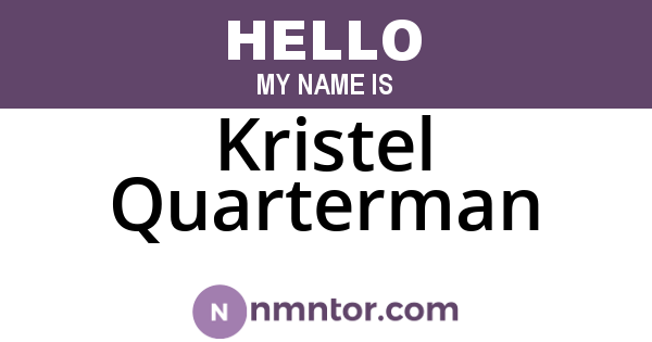Kristel Quarterman
