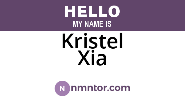 Kristel Xia