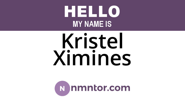 Kristel Ximines
