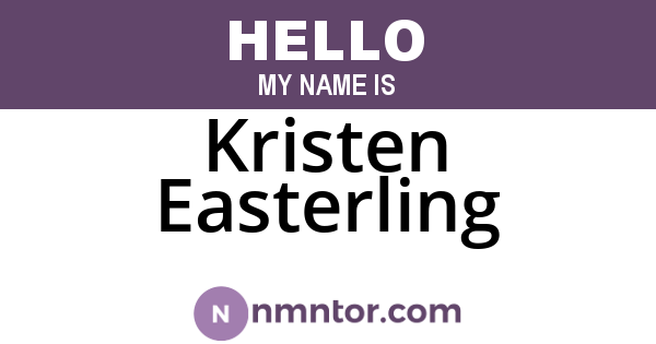 Kristen Easterling