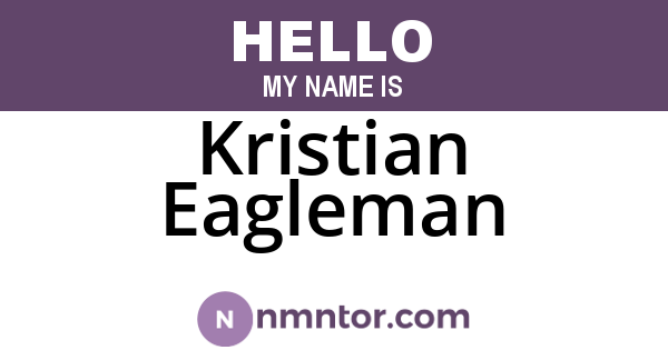 Kristian Eagleman