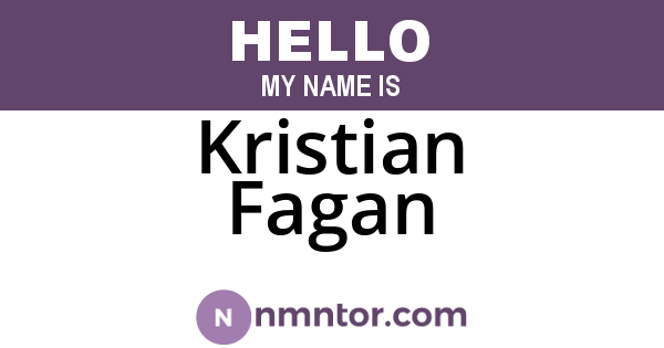 Kristian Fagan
