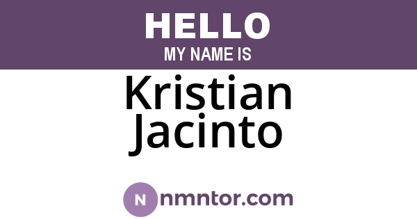 Kristian Jacinto