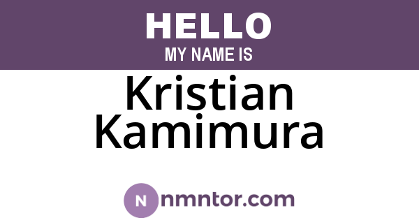 Kristian Kamimura