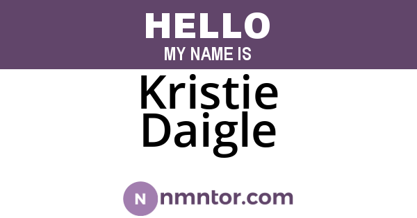 Kristie Daigle