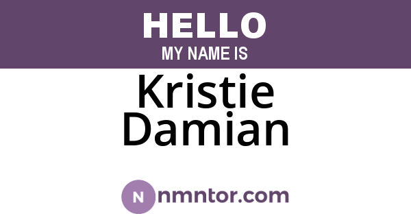 Kristie Damian