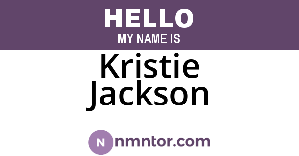 Kristie Jackson