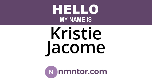 Kristie Jacome