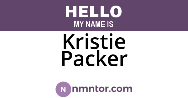 Kristie Packer