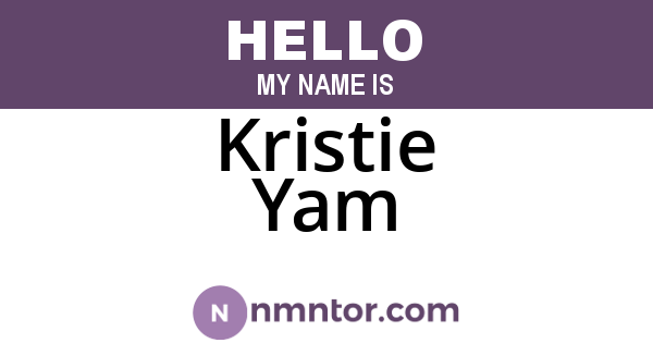 Kristie Yam