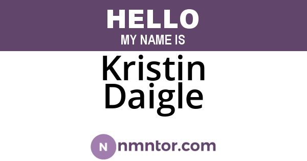 Kristin Daigle