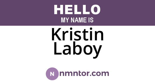Kristin Laboy