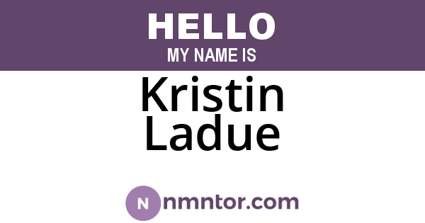 Kristin Ladue