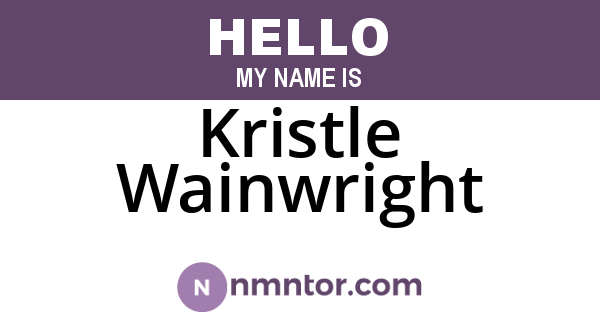 Kristle Wainwright