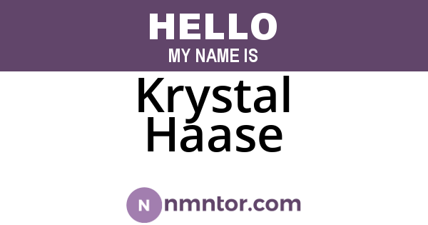 Krystal Haase