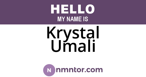 Krystal Umali