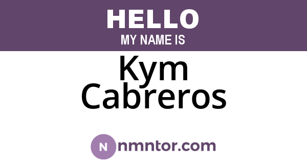 Kym Cabreros