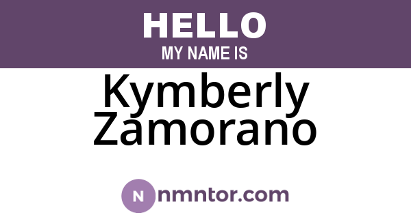 Kymberly Zamorano