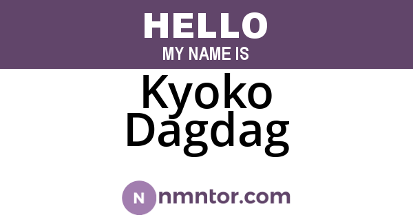 Kyoko Dagdag
