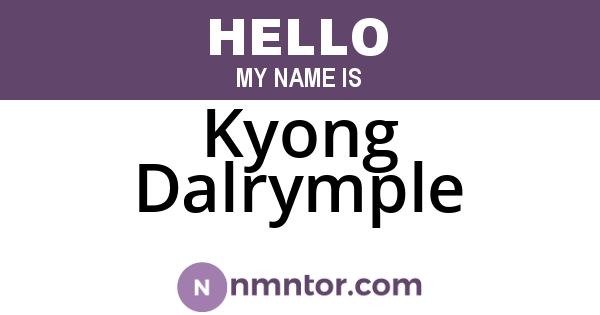 Kyong Dalrymple