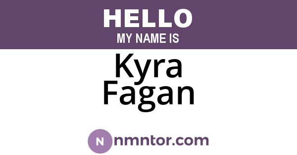 Kyra Fagan