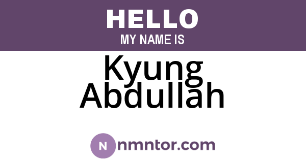 Kyung Abdullah