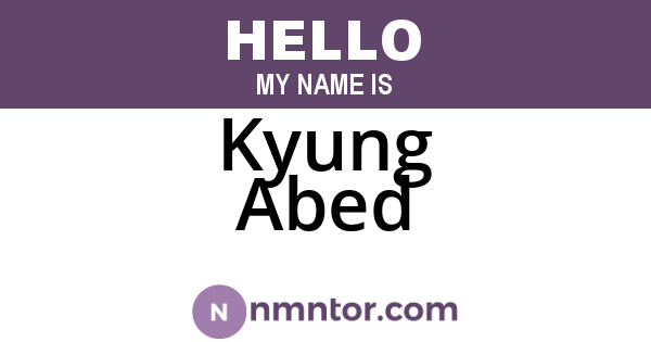 Kyung Abed
