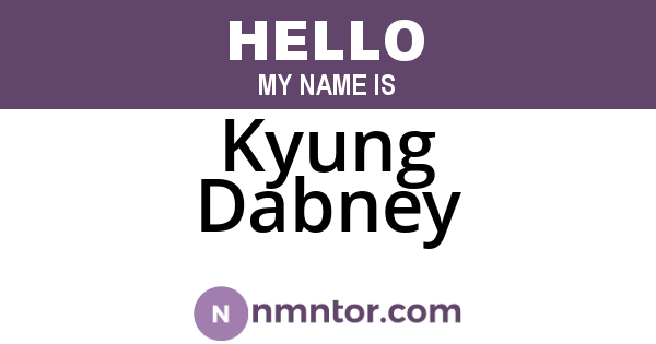 Kyung Dabney