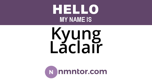 Kyung Laclair