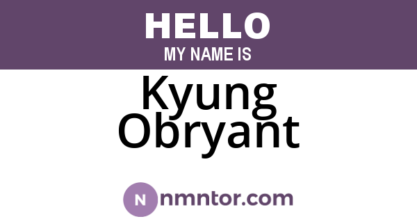Kyung Obryant
