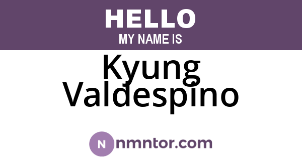 Kyung Valdespino