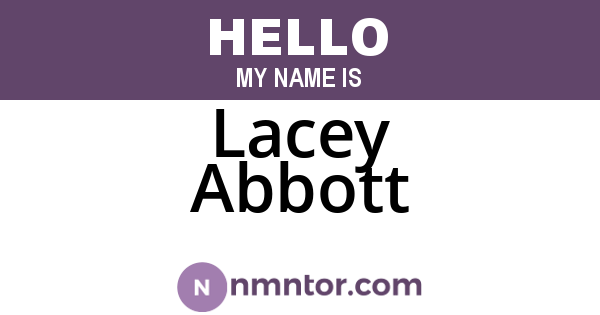 Lacey Abbott