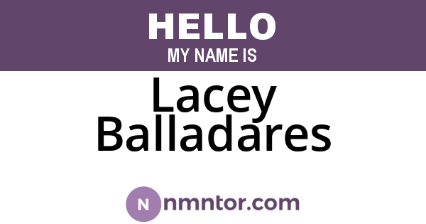 Lacey Balladares