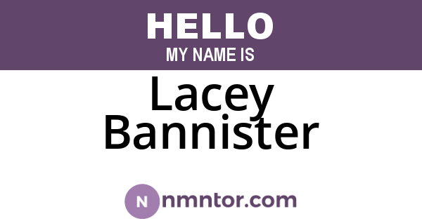 Lacey Bannister