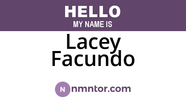 Lacey Facundo