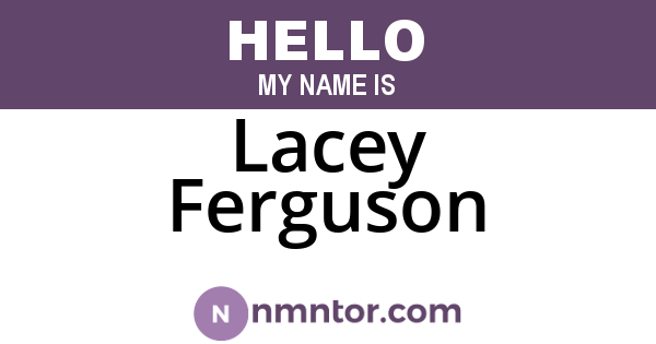 Lacey Ferguson