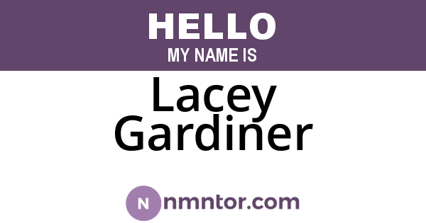Lacey Gardiner