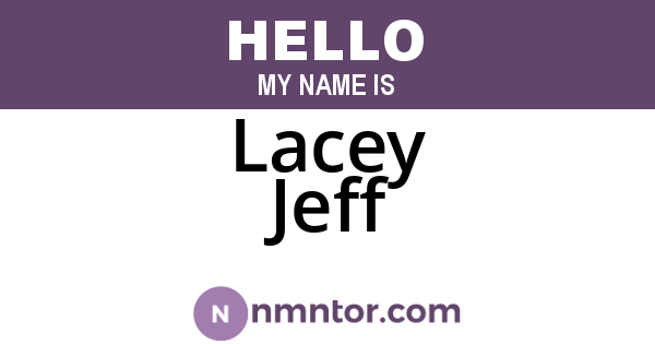 Lacey Jeff
