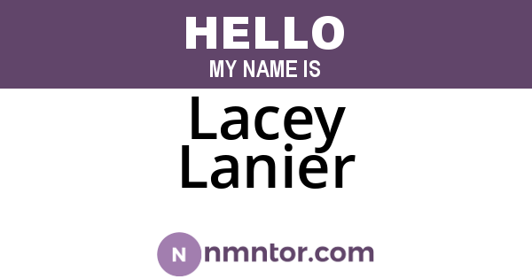 Lacey Lanier
