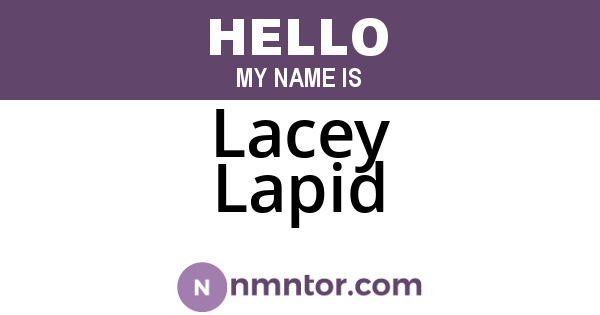 Lacey Lapid
