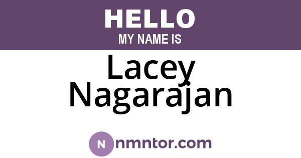 Lacey Nagarajan