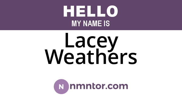 Lacey Weathers