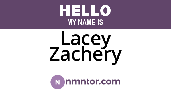 Lacey Zachery
